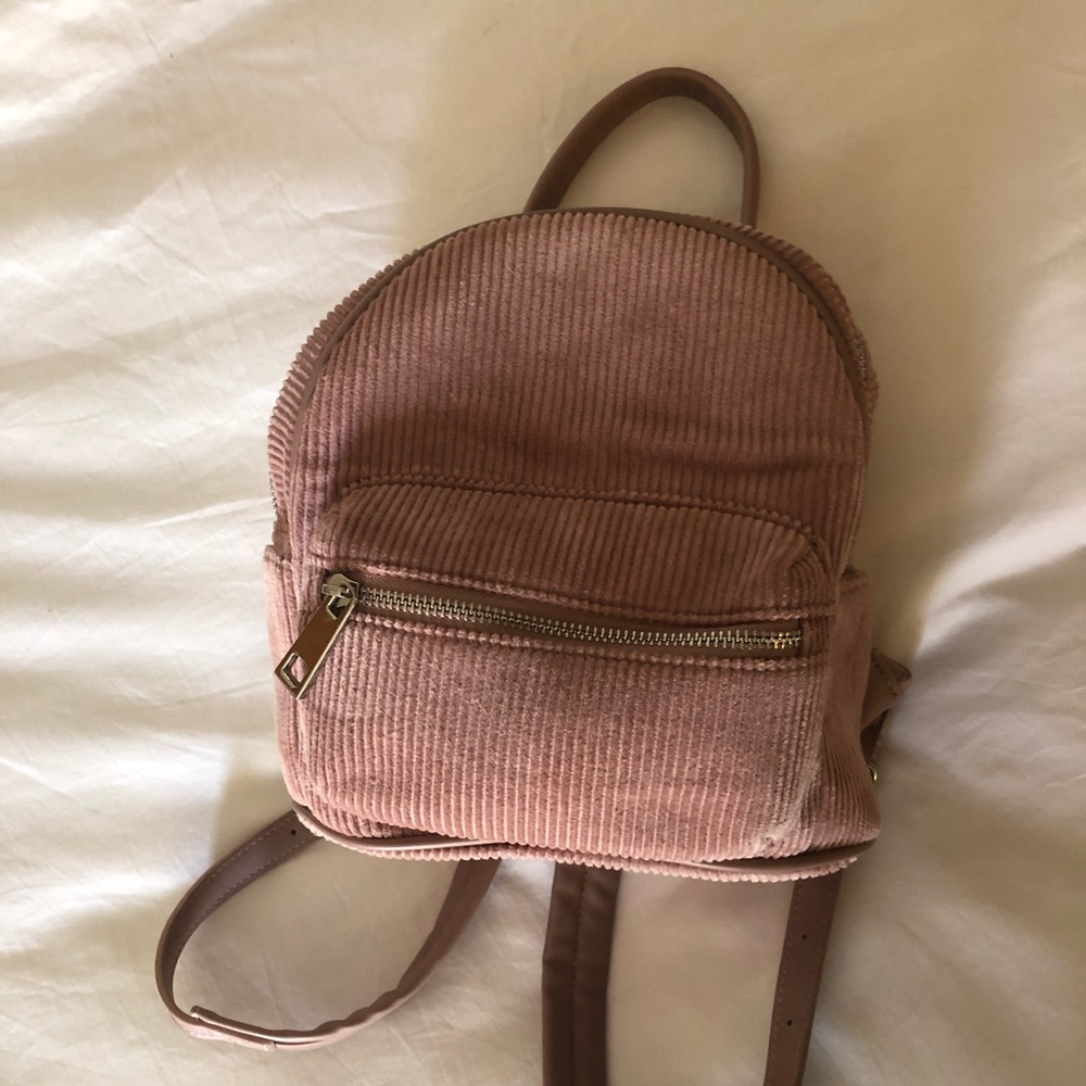 Cute mini pink backpack